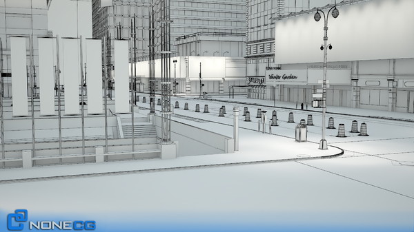 3d model new york broadway 7th - NYC Broadway - 7th Avenue Set 2... by NONECG